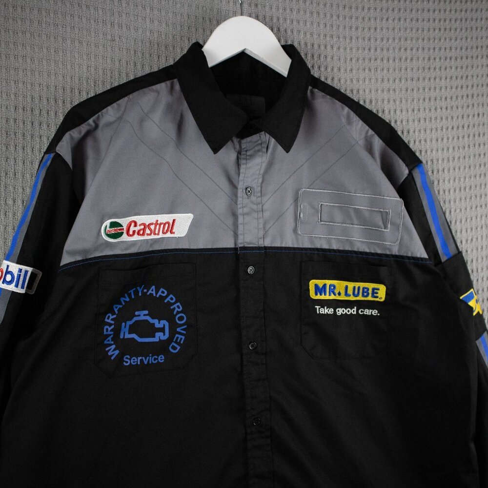 Castrol Mr Lube Workwear Car Services Longsleeve Mens XL - Picture 4 of 7
